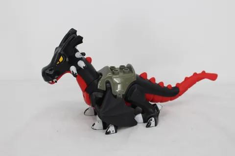 Lego Duplo Castle Black Red Dragon Figure #4784 Stackable Kids Toy 2004