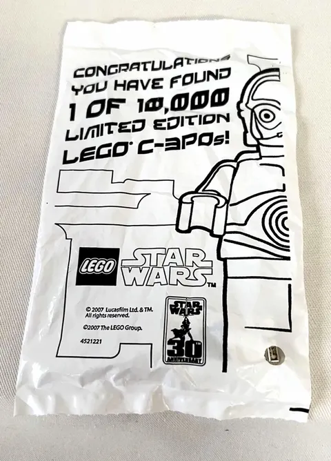 LEGO Star Wars: Chrome Gold C-3PO Polybag (4521221) New Sealed 30th Anniversary