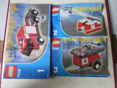 Lego Building Instructions Instruction City 7239 Parts 1,2 and 2, Part 1,2 and 3