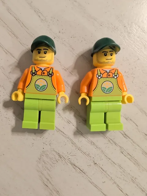 Lego City Farmer Minifigures X 2 - Cty1478