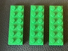 LEGO 2x6 Plate Green Replacement Part #3795 Lot of 3
