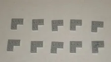 LEGO NEW 2x2 Light Bluish Grey Plate Corner (10x) 4211353 Brick 2420