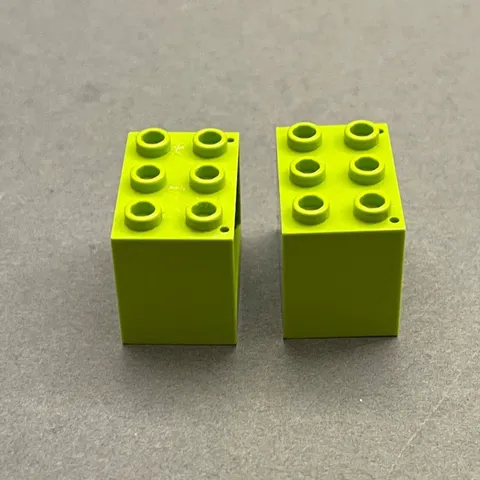 Lego 92410 Lime Green Replacement Parts Pieces Lot of 2