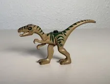 LEGO Dinosaur Coelophysis / Gallimimus with Dark Green Stripes Dino From 5882