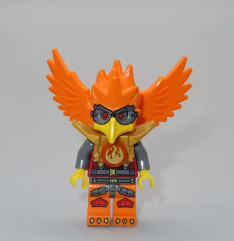LEGO Firox Phoenix bird wings minifigure Legends of Chima orange encyclopedia
