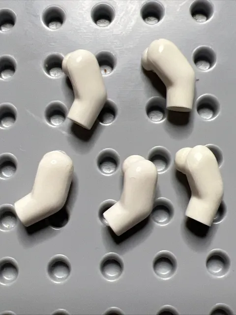 LEGO 981 White Minifigure Replacement Left Arms 5pcs