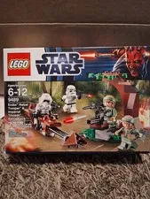 Lego 9489 Star Wars SEALED Set Endor Rebel Trooper And Imperial Battle Pack 