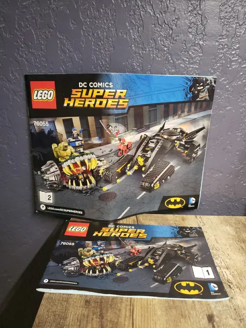LEGO DC Comic 76055 Batman Killer Croc Sewer Smash Instruction Guide MANUAL ONLY