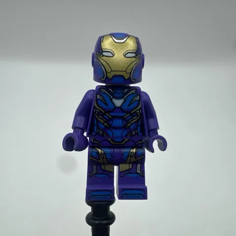 Lego Marvel Super Heroes Rescue Pepper Potts Dark Purple Armor Minifigure Iron