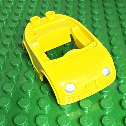 Lego Duplo Item Car Body yellow - Fits 2 x 4 base - 10543