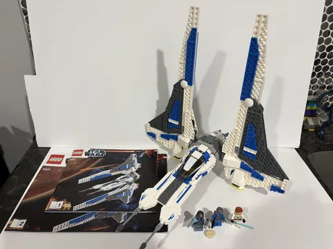 LEGO Star Wars 9525 Pre Vizsla's Mandalorian Fighter Complete Set Manual & Figs