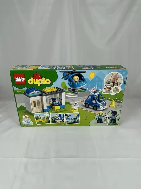 Lego Duplo Police Station Helicopter #10959 2022 40pc Dog Light & Sound