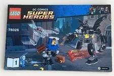 Lego DC Comic Super Heros 76026 Batman Instruction Manual Only