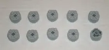 LEGO NEW 2x2 Light Bluish Grey Brick Round with Grille (10x) 4650645 Brick 92947