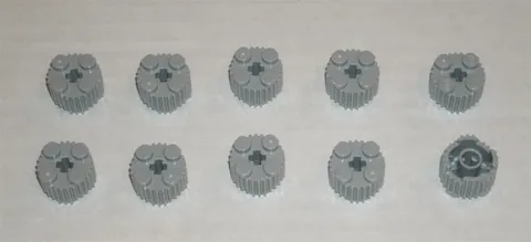 LEGO NEW 2x2 Light Bluish Grey Brick Round with Grille (10x) 4650645 Brick 92947