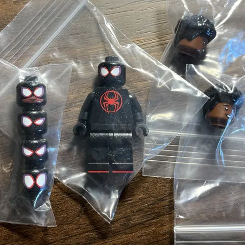 LEGO Miles Morales Spider-Man Mini figure FST Firestartoys (with extra heads)