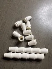 LEGO 4589b White Cone 1 x 1 with Top Groove 19 Pieces