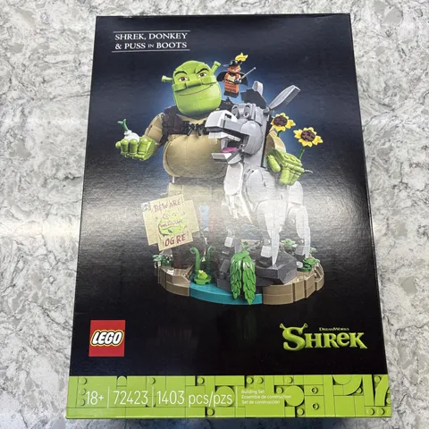 LEGO 72423 Shrek, Donkey & Puss In Boots 1,403 pcs Posable Figures - NEW IN BOX