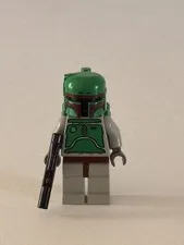 Lego Star Wars Boba Fett Minifigure Black Head sw0002a