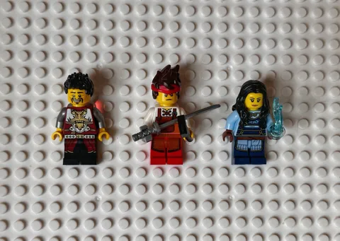Lego Ninjago Minifigure Lot: Blacksmith Kai, Ray, and Maya