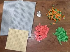LEGO Bulk Mixed Lot Bricks Pieces Parts Plates Baseplates Plants Multicolor