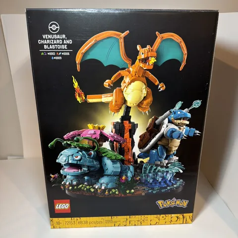 Lego Pokemon 72153 Venusaur Charizard Blastoise Starter Set NEW Sealed On Hand!
