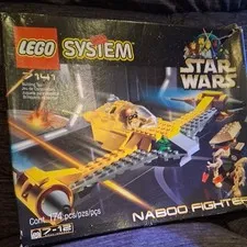 Star Wars Lego #7141  [mfg 1999 ] NABOO FIGHTER* EMPTY BOX ONLY w/ manual
