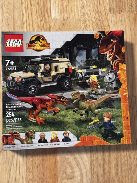 LEGO 76951 Jurassic World: Pyroraptor and Dilophosaurus Transport Complete