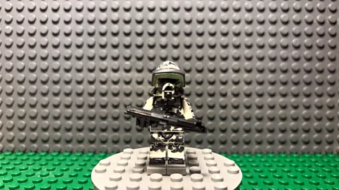 Custom Lego clone trooper ABS plastic and pad printing.