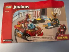 LEGO Juniors Marvel IRON MAN 10721 Instructions Manual Booklet