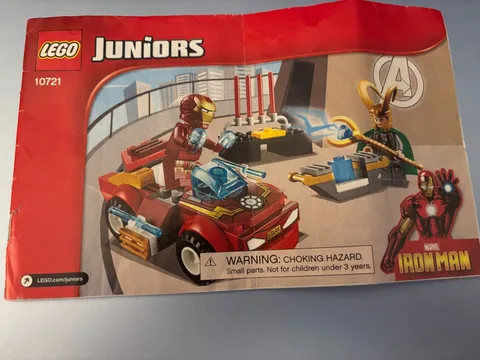 LEGO Juniors Marvel IRON MAN 10721 Instructions Manual Booklet