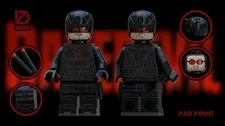 LEGO Dazzle Brick Custom Daredevil Born Again Damaged Suit Daredevil Minifigure
