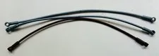 LEGO 27965 Hose, Flexible 22L W/ 2 Connector Ends (Zipline) Qty 3 Silver Brown