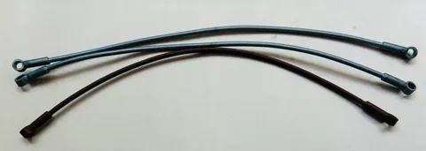 LEGO 27965 Hose, Flexible 22L W/ 2 Connector Ends (Zipline) Qty 3 Silver Brown