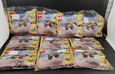 LEGO Creator 3-in-1 Mini Convertible Monster Truck Set 30691 10 packs