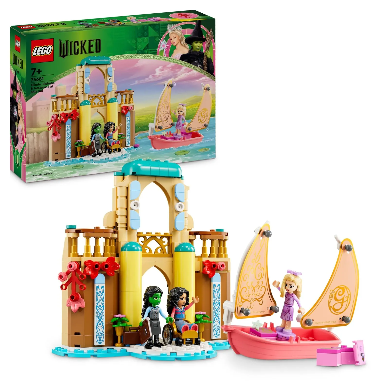 LEGO Wicked Glinda, Elphaba & Nessarose at Shiz University Building Set with Sai