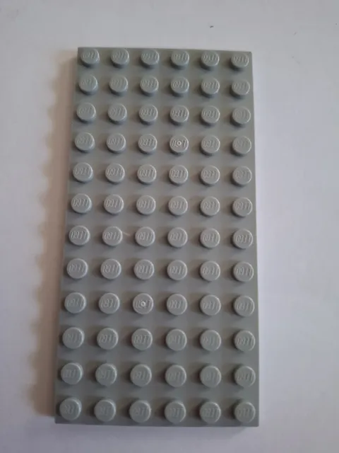 No 437.  1x Lego plate 6x12.  3028 Light Grey