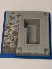 LEGO Raised Baseplate 32x32 w/ Ramp & Pit , Water & Stone Pattern 6276 6277