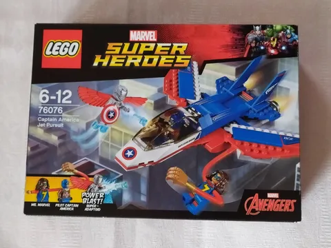 LEGO 76076 MARVEL SUPER HEROES 76076 CAPTAIN AMERICA JET PURSUIT NEW AND SEALED