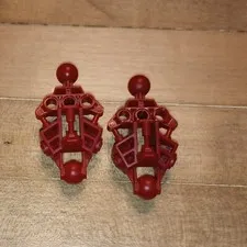 2 Lego Dark Red part 47328 Bionicle Vahki Leg Lower Section Hero Factory pc too