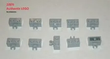 LEGO NEW 1x2 Light Bluish Grey Brick Vertical Clip (10x) 4641682 Brick 95820