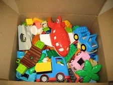 Lego Duplo Lot Building Blocks Vehicles Trains Plane Printed Parts & Pieces (B)