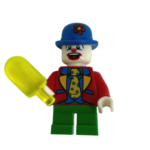 LEGO Minifigure Series 5 Small Clown 8805 col073 Red Jacket Blue Hat Popsicle