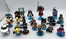 LEGO Dimensions Mixed Lot 20 Figures Toy Tags Ghostbusters Simpsons Vehicle Work