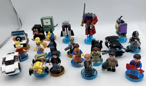 LEGO Dimensions Mixed Lot 20 Figures Toy Tags Ghostbusters Simpsons Vehicle Work