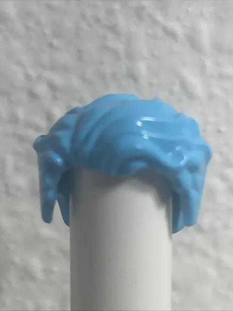Lego Medium Azure Minifig Hair Swept Left Tousled with Slight Widow's Peak
