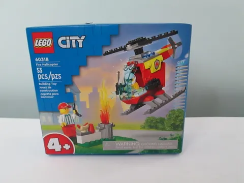 LEGO City Fire Helicopter 53 Piece Building Set (60318) New Sealed Box
