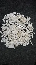 10 Ounces Of Legos All White Individual Bricks Assorted Pieces Shapes Basic