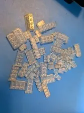 Vintage LEGO "Pat Pend" Clear Hollow Misc. Transparent Translucent 1960s Bricks