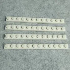 LEGO 60479 Plate 1 x 12 White x4 Genuine